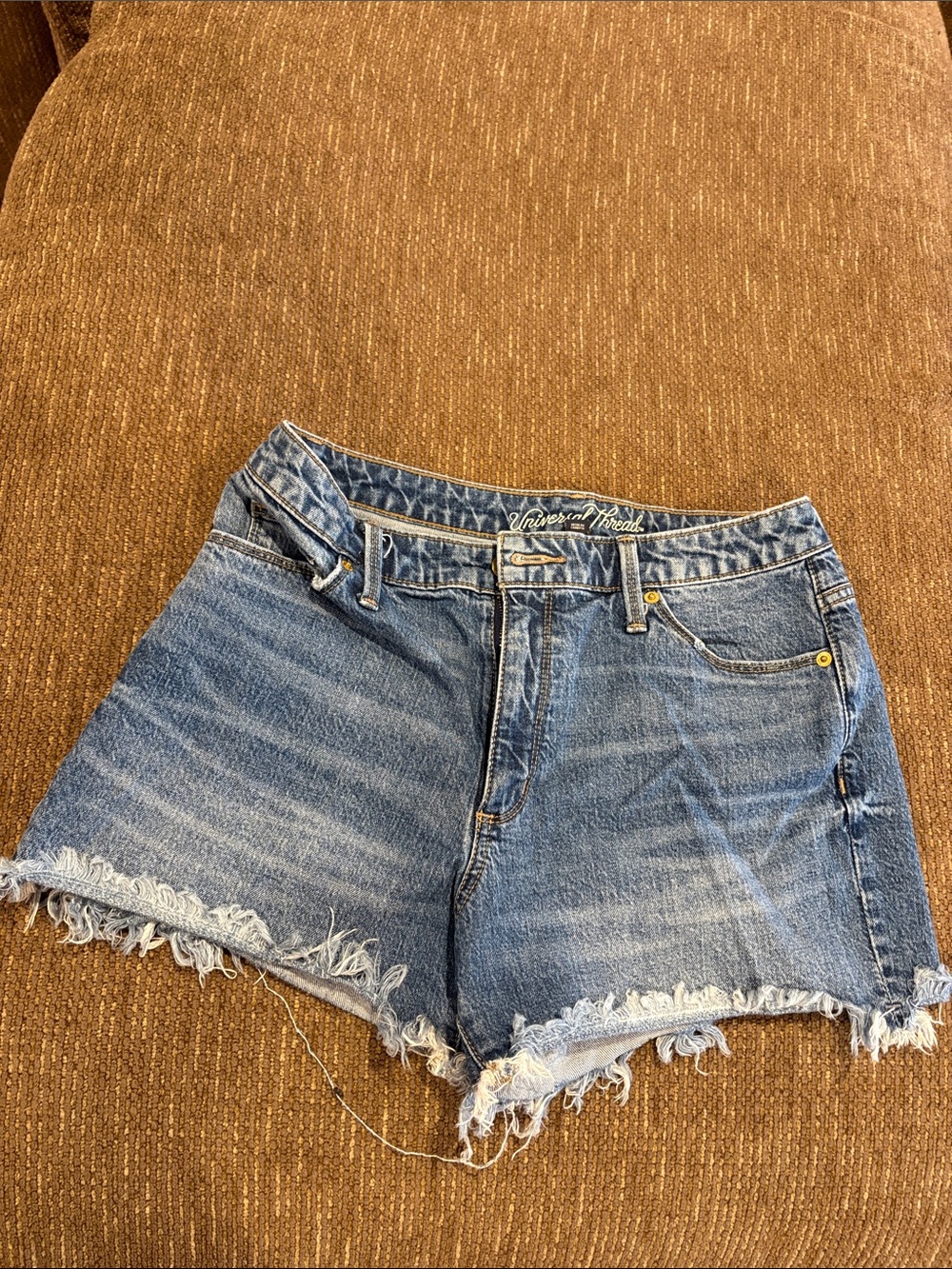 Universal Thread Blue Distressed Cutoff Denim Shorts